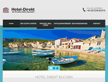 Tablet Screenshot of hotel-direkt.at